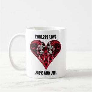 Skeleton Couple Personalized Coffee Mug