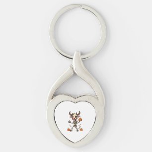 Skeleton Cow Parade Key Ring