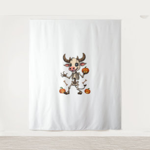 Skeleton Cow Parade Tapestry