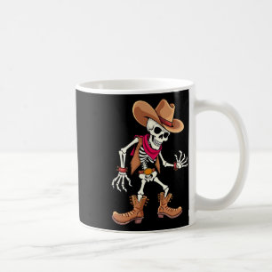 Skeleton Cowboy Halloween Costume Kids Boys Men  Coffee Mug