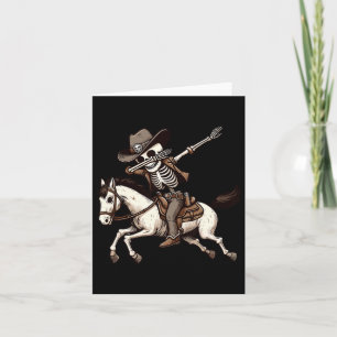 Skeleton Cowboy Halloween Costume Kids Boys Men Da Card