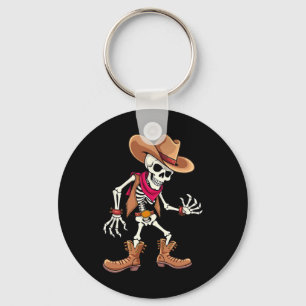 Skeleton Cowboy Halloween Costume Kids Boys Men  Key Ring