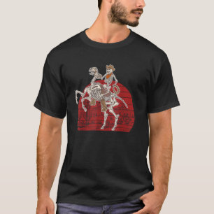 Skeleton Cowboy Riding Skeleton Horse Halloween Co T-Shirt
