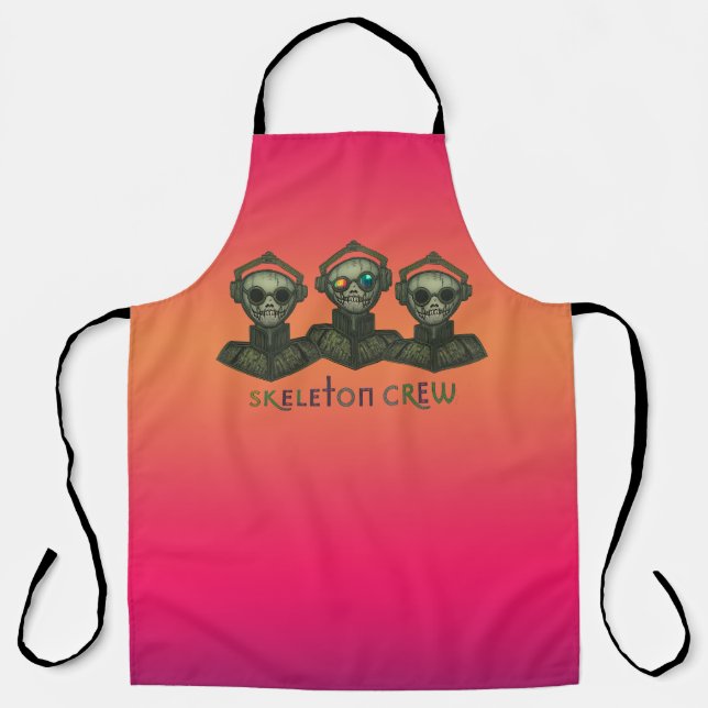 Skeleton crew All-Over Print Apron (Front)