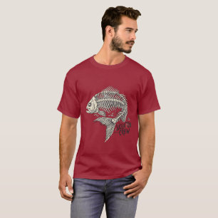 Skeleton Crew Funny Fish Bone Nautical T-Shirt