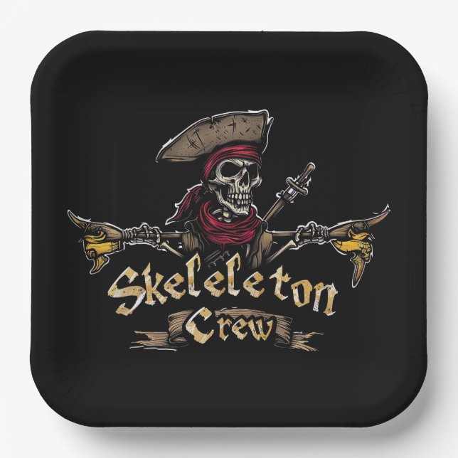Skeleton Crew Paper Plate (Front)