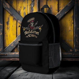 Skeleton Crew Printed Backpack