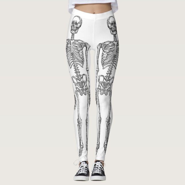 Skeleton Crew Repeat x 4 Leggings (Front)