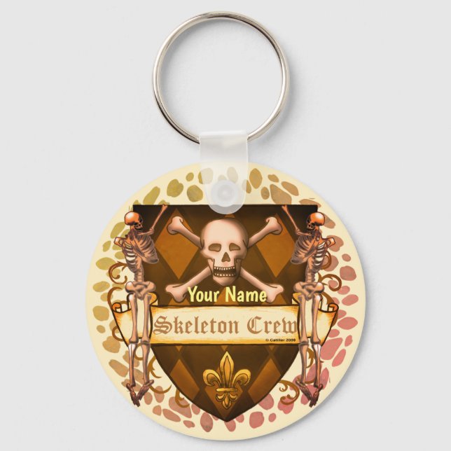 Skeleton Crew Shield  Key Ring (Front)
