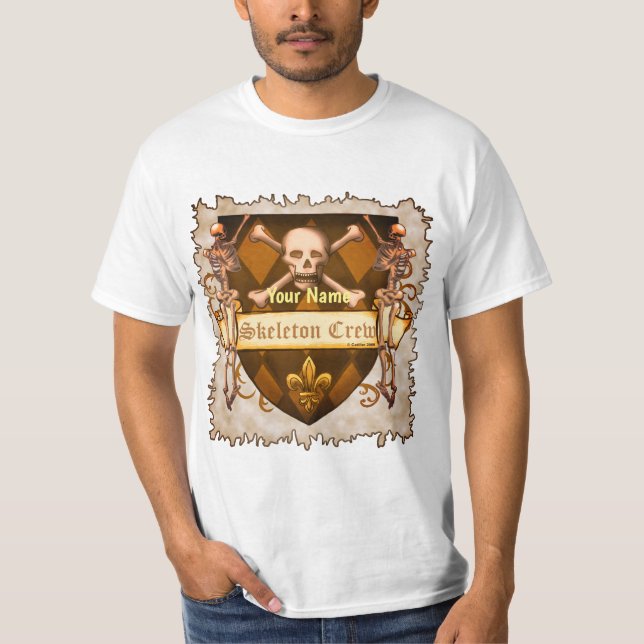 Skeleton Crew Shield  T-Shirt (Front)