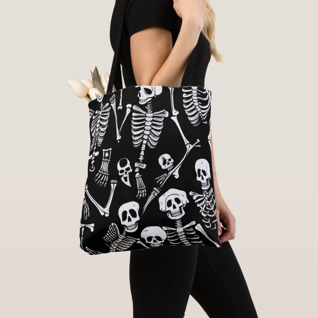 Skeleton Crew Tote Bag (Close Up)