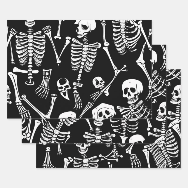 Skeleton Crew Wrapping Paper Sheet (Set)