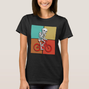 Skeleton Cycling  Halloween Biker Cyclist T-Shirt