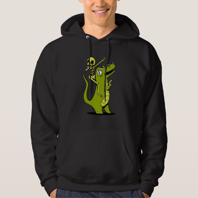 skeleton dab dabbing rex hoodie (Front)