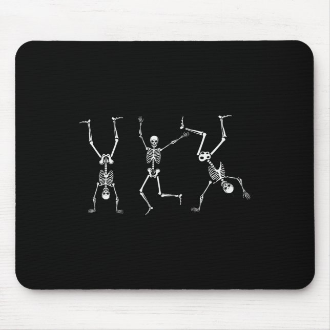 Skeleton Dance Challenge Halloween Scary Skeleton  Mouse Pad (Front)