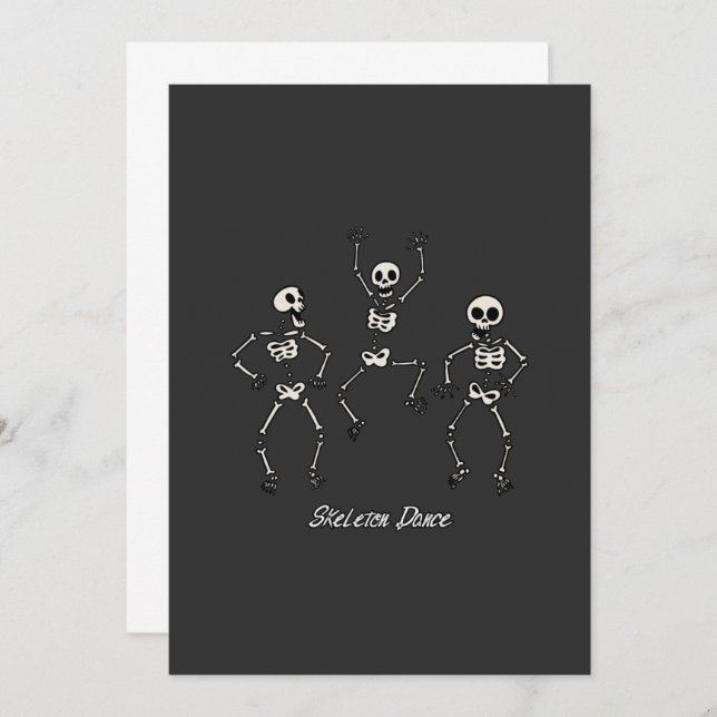 Skeleton dance invitation (Front/Back)