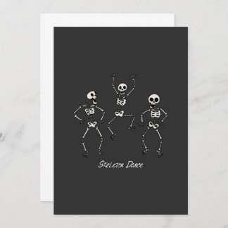 Skeleton dance invitation