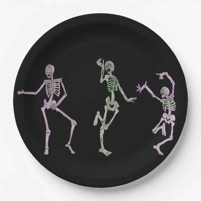 Skeleton Dance  Paper Plate (Front)