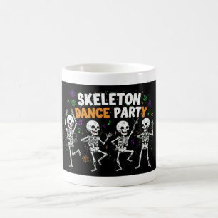 Skeleton Dance Party Halloween Funny Spooky Coffee Mug
