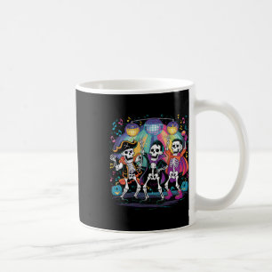 Skeleton Dance Party Spooky Halloween Celebration Coffee Mug