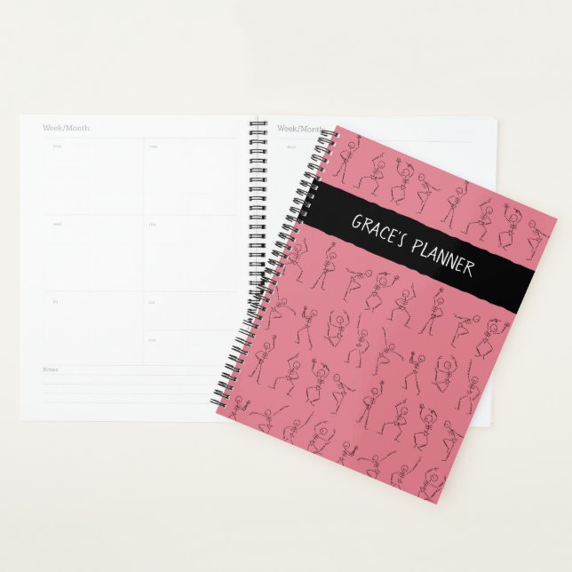 Skeleton Dance planner - green (Display)
