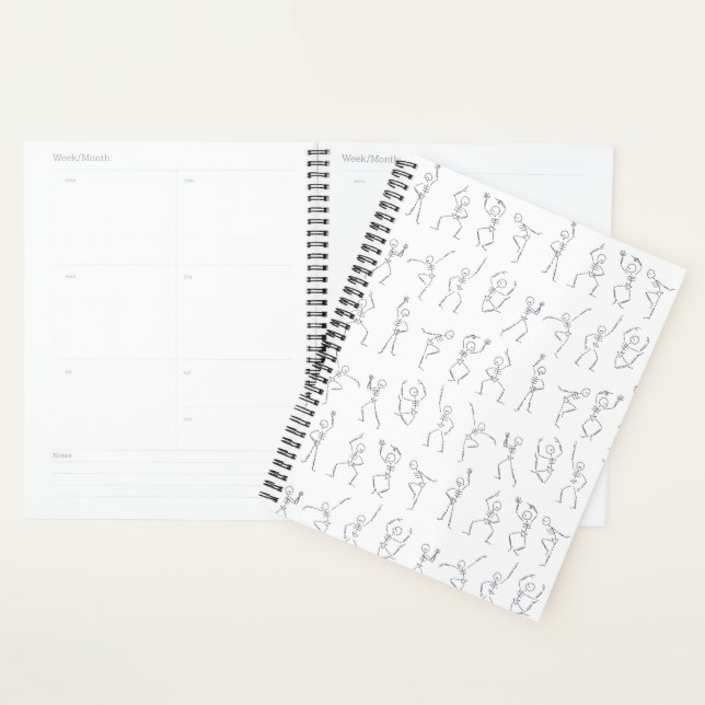 Skeleton Dance planner - white (Display)