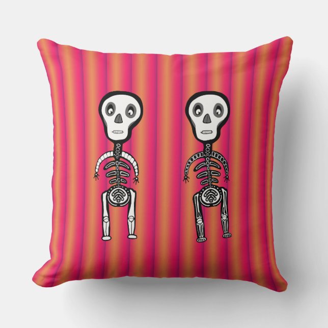 Skeleton design  Pillow (Front)