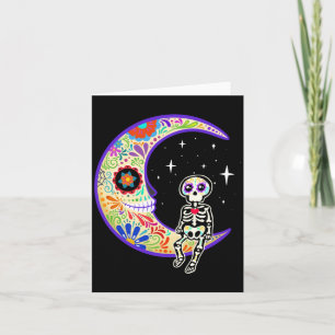 Skeleton Dia De Los Muertos Skeleton Performance Card
