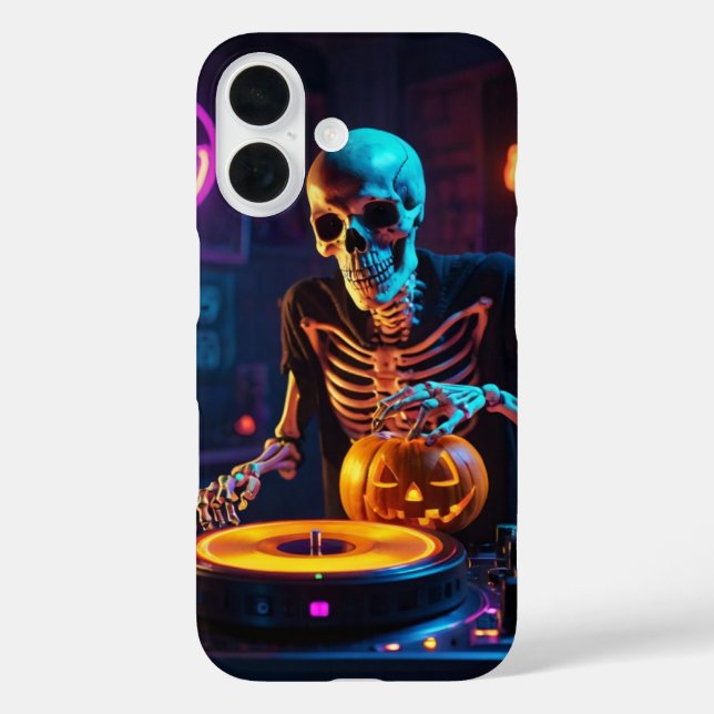 Skeleton DJ Case-Mate iPhone Case (Back)