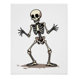 Skeleton Doing the Dab � Funny Halloween Dance Shi Poster
