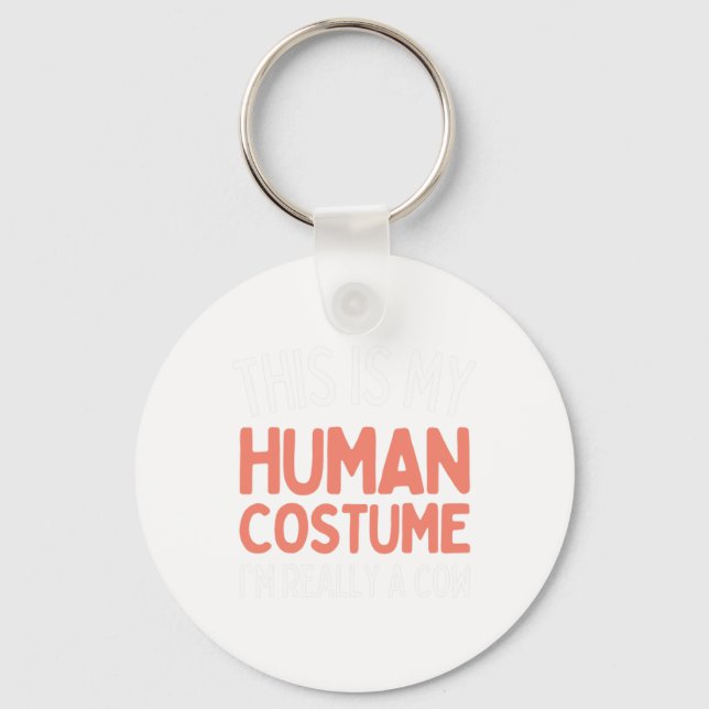 Skeleton Drabbing Dance Halloween  Key Ring (Front)