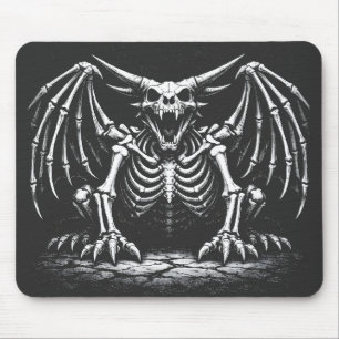 Skeleton Dragon by BurnsInHell Mouse Pad