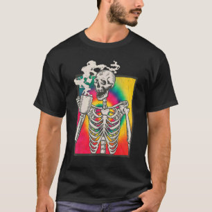 Skeleton Drinking Coffee Lgbt Q Transgender Pride T-Shirt
