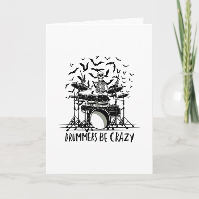 SKELETON DRUMMER CARD (Front)