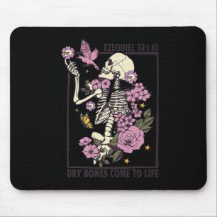 Skeleton Dry Bones Come To Life Christian Hallowee Mouse Pad