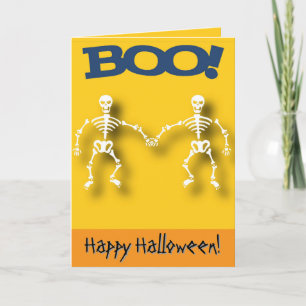 Skeleton editable Halloween  Card