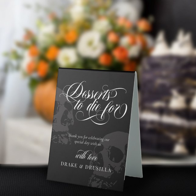 Skeleton Elegant Goth Desserts to Die For Wedding (Creator Uploaded)