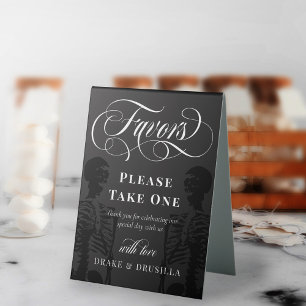 Skeleton Elegant Goth Wedding Favours