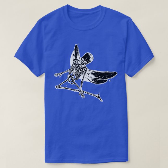 Skeleton Fairy Grunge Fairycore Esthetic Gothic C T-Shirt (Design Front)