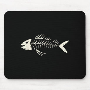 Skeleton Fish Bone Collectors Mouse Pad