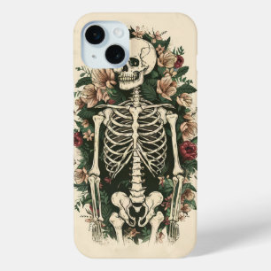 Skeleton Floral  iPhone 15 Mini Case