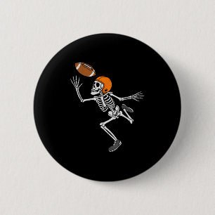 Skeleton Football Halloween Costume Mens Boys Teen 6 Cm Round Badge