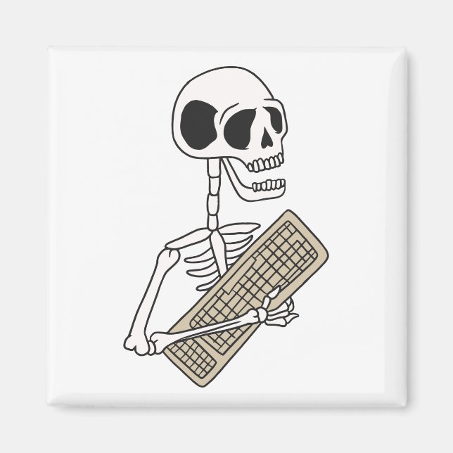 Skeleton Gift For Coding Lover Magnet (Front)