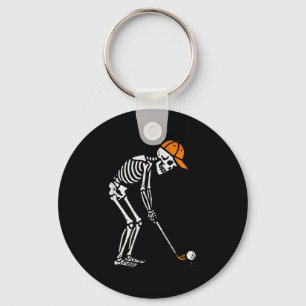 Skeleton Golf Halloween Golfer Costume Dad Mens Bo Key Ring
