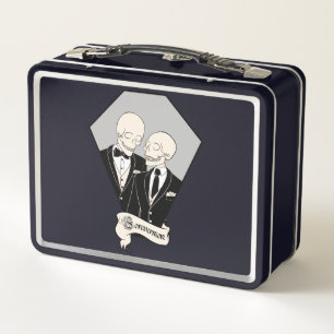Skeleton Grooms Metal Lunch Box