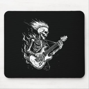 Skeleton Guitar Heavy Metal Mouse Pad