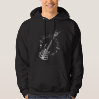 Skeleton Guitar Lover Rock Music Fan