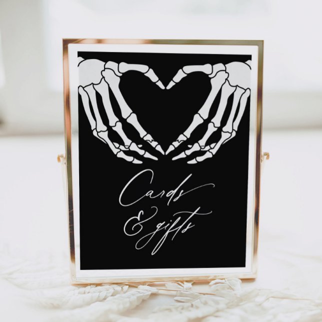 Skeleton Halloween Baby Shower Cards and Gifts Poster (Creator Uploaded)