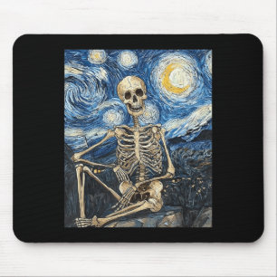 Skeleton Halloween Costume Style Mouse Pad