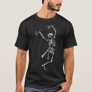 Skeleton Halloween Dancing Skeleton t for Hall  T-Shirt